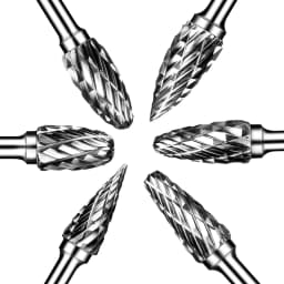 High Quality Carbide Burr Set 10pcs 3mm Shank Double Cut for Dremel Rotary Metal Engraving Grinding Rotary Tool Accessories
