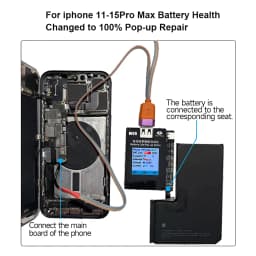 OSS W09 Pro V3 Battery Life Pop-up Tester for IPhone11-15PM Detection Modify Battery Efficiency 100% Cycle Health Data Tool