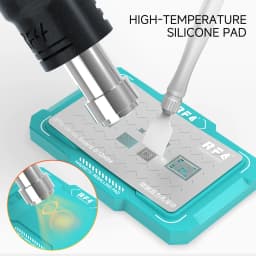 RF4 RF-MRP Magnetic Reballing Pad 500°C Heat Resistant Silicone Anti Slip for iPhone Android BGA Stencil Motherboard Soldering