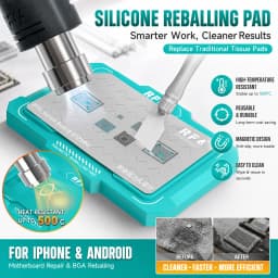 RF4 RF-MRP Magnetic Reballing Pad 500°C Heat Resistant Silicone Anti Slip for iPhone Android BGA Stencil Motherboard Soldering