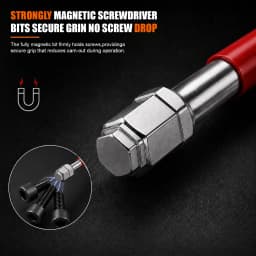 All-in-One 1/4" Hex Shank Multi-size Hex Bit Set Allen Wrench Drill Bit Magnetic S2 Steel Screwdriver Bit Set for Electric Drill