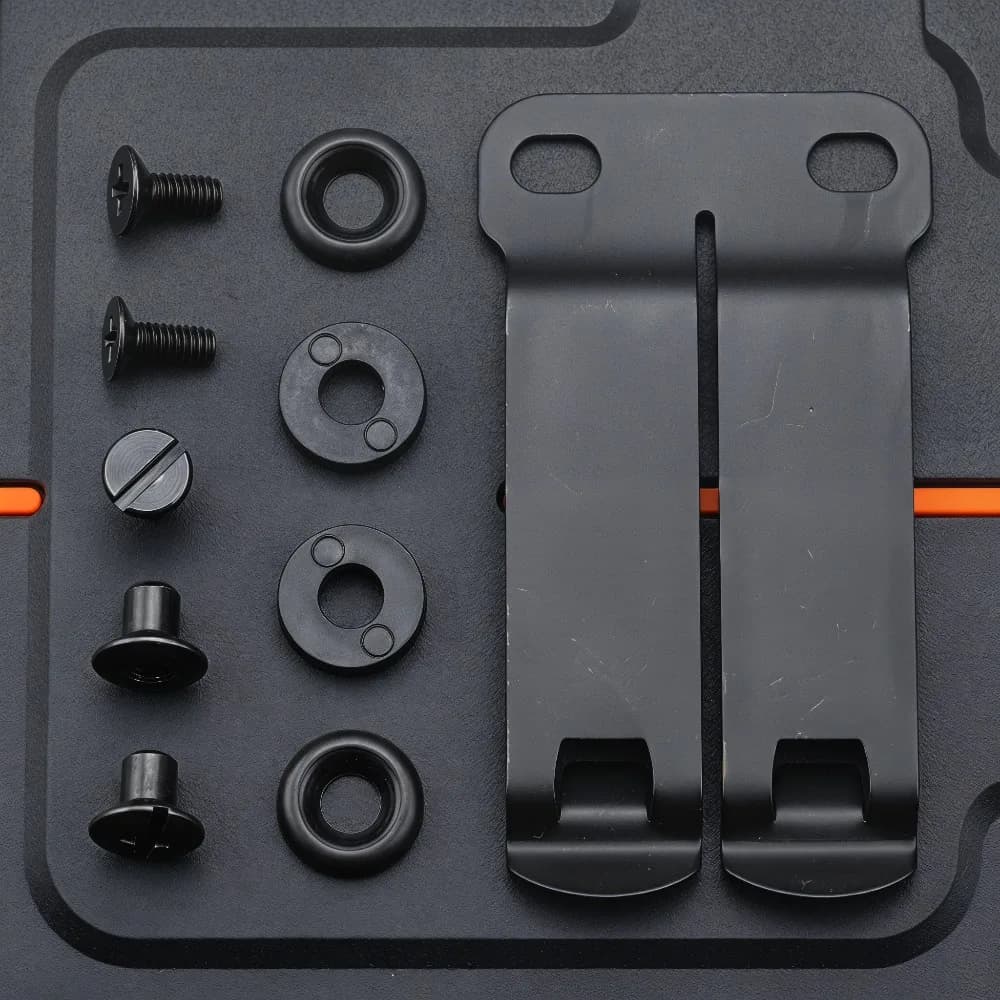 1 Piece KYDEX Stainless Steel Sheath K-type Sheath Accessory Belt Clip Stylish Belt Clip Safe Carrying Knife Holster Pocket Clip