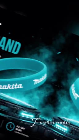 Makita Tool Decor Couple Basketball Sports Wristband Fitness Rubber Bracelet