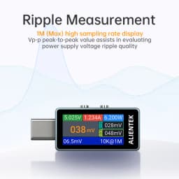 ALIENTEK C0 USB Tester Fast Charging Protocol Analyzer PD3.2 QC4.0 Power Meter Voltmeter Ammeter 16Bit ADC 216W for Laptop Phone