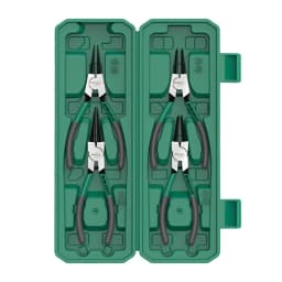 BAOLIAN 7'' Circlip Plier Set Long Nose Straight Bent Pliers Inner & Outer Snap Ring Remover Tool for Retaining Rings