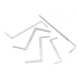 Precision 5/11Pcs Locksmith Kit for Lock Repairs, Key Extraction & Tension Wrench Substitute