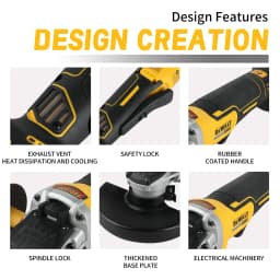 Dewalt DCG406 Cordless Brushless Angle Grinder 125MM 9000RPM Cutting Polishing Machine Compatible With 20V Batteries
