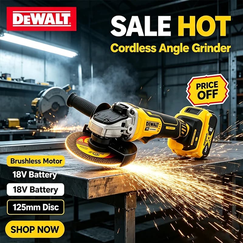 Cordless Angle Grinder DeWalt DCG406 125mm High Performance Brushless Outstanding Cutting Polishing Machine
