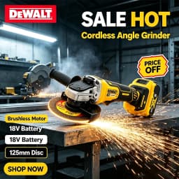 Cordless Angle Grinder DeWalt DCG406 125mm High Performance Brushless Outstanding Cutting Polishing Machine
