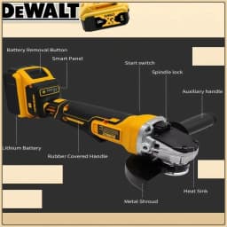 Cordless Angle Grinder DeWalt DCG406 125mm High Performance Brushless Outstanding Cutting Polishing Machine