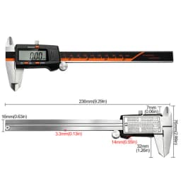High Precision Digital Caliper 0-150mm Zinc Alloy Rangefinder Caliper for Measuring Inner And Outer Diameters