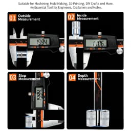 High Precision Digital Caliper 0-150mm Zinc Alloy Rangefinder Caliper for Measuring Inner And Outer Diameters