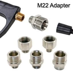 Car Wash Gun & Hose Connecter M22 To G1/4" M14 G3/8" Fitting Thread Male & Female Converter Stainless Steel