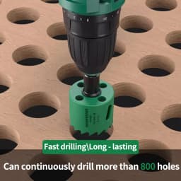 GREENERY 19-127mm Hole Saw Cutting Kit Set for Wood Drywall Particle Board Drilling Woodworking Tools with Storage Case
