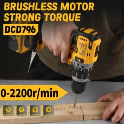 Dewalt DCD796 Cordless Brushless Impact Drill Brushless Drive Compact Drill Rechargeable Portable Power Tools For 18V Battery