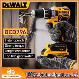 Dewalt DCD796 Cordless Brushless Impact Drill Brushless Drive Compact Drill Rechargeable Portable Power Tools For 18V Battery