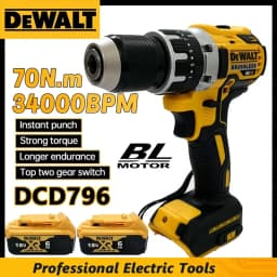 Dewalt DCD796 Cordless Brushless Impact Drill Brushless Drill Multifunctional Rechargeable Portable 18V Battery Power Tools