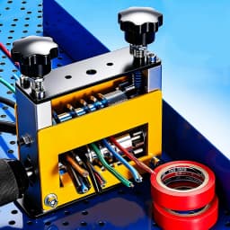 Wire Stripper Machine 3-17mm,Manual & Electric Drill Compatible Wire Stripping Tool Cable Peeler 6 Channels 5 Blades