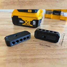 2 Pack Hex Bit Organizer Holder Fit Dewalt 12V/20V Drill,StorageCase Holds10pcs1/4 Inch HexScrewdriverBits Power Tool Accessory