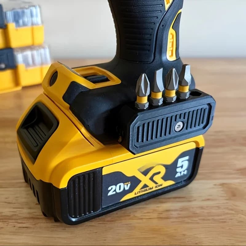 2 Pack Hex Bit Organizer Holder Fit Dewalt 12V/20V Drill,StorageCase Holds10pcs1/4 Inch HexScrewdriverBits Power Tool Accessory