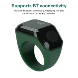 Smart App Ring Counter, Portable OLED Digital Display Bluetooth Counter, 0–9999 Wearable Counter, Type-C Port