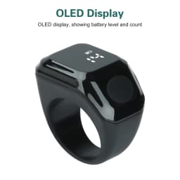 Smart App Ring Counter, Portable OLED Digital Display Bluetooth Counter, 0–9999 Wearable Counter, Type-C Port