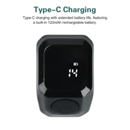 Smart App Ring Counter, Portable OLED Digital Display Bluetooth Counter, 0–9999 Wearable Counter, Type-C Port
