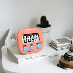 1pc Magnetic LCD Kitchen Timer Digital Count Up/Down Stopwatch for Cooking Baking Stud Sports Shower Visual Timer with Alarm