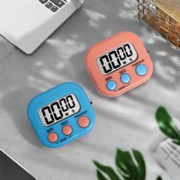 1pc Magnetic LCD Kitchen Timer Digital Count Up/Down Stopwatch for Cooking Baking Stud Sports Shower Visual Timer with Alarm