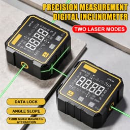 4 Side Strong Magnetic Digital Laser Angle Gauge Inclinometer Mini Portable Level Ruler Box For Construction Measurement