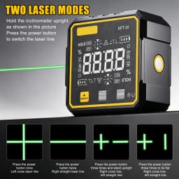 4 Side Strong Magnetic Digital Laser Angle Gauge Inclinometer Mini Portable Level Ruler Box For Construction Measurement