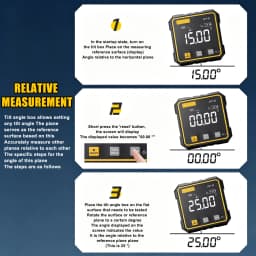 4 Side Strong Magnetic Digital Laser Angle Gauge Inclinometer Mini Portable Level Ruler Box For Construction Measurement