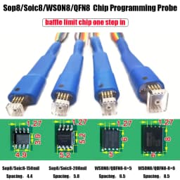 2026 New 1PCS SOP8 WSON8 Chip Burn Test Probe , Compatible With Multiple Programmers, Suitable For SPI Flash BIOS EEPROM Chips