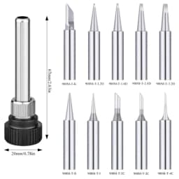 10pcs 900M Soldering Iron Tips Set Welding Nozzle Internal Heated Solder Heads Welding Tip Tool Lead-Free Solder Irons Bit
