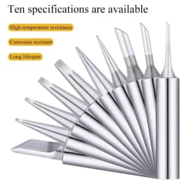 10pcs 900M Soldering Iron Tips Set Welding Nozzle Internal Heated Solder Heads Welding Tip Tool Lead-Free Solder Irons Bit
