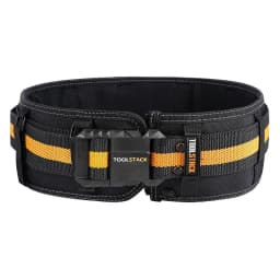 TOOLSTACK Heavy Work Belt Quick-Lock Durable Thickened & Widened Working Belt Adjustable Buckle Waist-Support Construction Belt