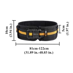 TOOLSTACK Heavy Work Belt Quick-Lock Durable Thickened & Widened Working Belt Adjustable Buckle Waist-Support Construction Belt