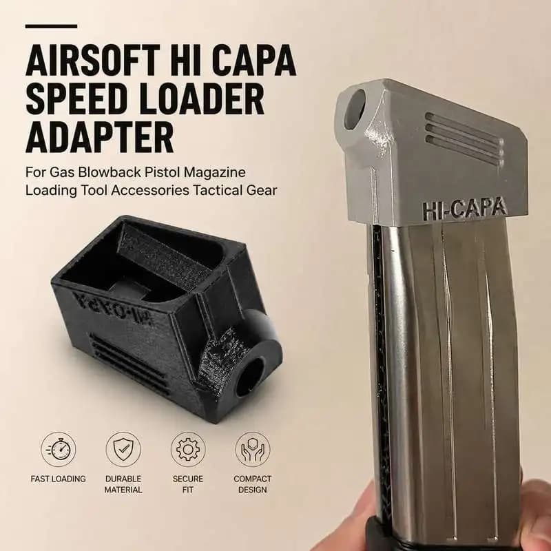 Airsoft Hi Capa Speed Loader Adapter For Gas Blowback Pistol Magazine Loading Tool Accessories Tactical Gear