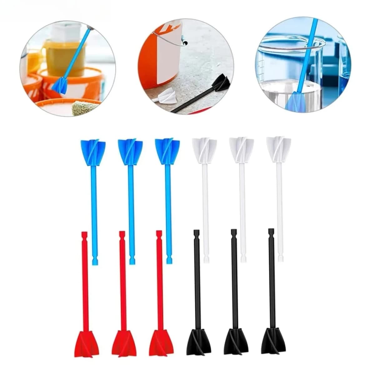 Epoxy Mixer Paint Drill Attachment Paddle Consistency Stirrer for Liquids Resin Head Mixer Paint Resin Attachment