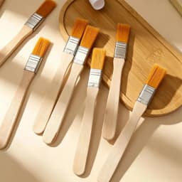 Paint Brushes Wooden Handle Nylon Bristle Paint Brush Set for Oil Painting Dusting Cleaning Edge Trim Painting Brushes Hand Tool