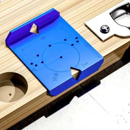 1 Set ABS Plastic Hinge Drilling Locator, Cabinet Door Hinge Hole Positioning Template, Woodworking Drilling Guide for Cabinet I