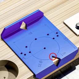 1 Set ABS Plastic Hinge Drilling Locator, Cabinet Door Hinge Hole Positioning Template, Woodworking Drilling Guide for Cabinet I