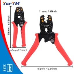 Insulated Terminals & Non-Insulated Terminals Cold Crimping Pliers Multifunctional Ratchet Crimping Tool YEJ-16MA/6MA/1MA
