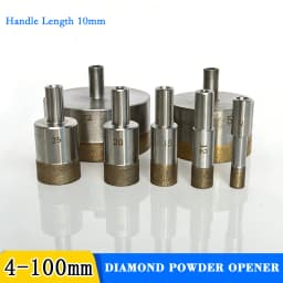 1PCS Shank 10mm Diamond Powder Sintered Drill Bit Hole Opener Diameter 4-100mm For Glass/Ceramic/Marble Tile Drilling Cutting