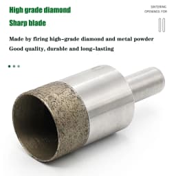 1PCS Shank 10mm Diamond Powder Sintered Drill Bit Hole Opener Diameter 4-100mm For Glass/Ceramic/Marble Tile Drilling Cutting