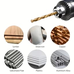 19-Piece（Boxed version） M35 HSS Drill Bit Set, High Strength Bits for Metal, Stainless Steel, Wood & Plastic, Quick Change