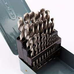 19-Piece（Boxed version） M35 HSS Drill Bit Set, High Strength Bits for Metal, Stainless Steel, Wood & Plastic, Quick Change
