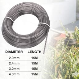 CMCP 2-4mm*15m Brushcutter Trimmer Rope Pentagram Nylon Mowing Trimmer Line Brush Cutter Wires Rope Accessories