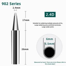 YIHUA 902 Series Soldering Iron Tip High Thermal Conductivity Long Lifespan with 995D+-I 938BD+-I 853AAA+-I Professional Repairs