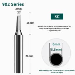 YIHUA 902 Series Soldering Iron Tip High Thermal Conductivity Long Lifespan with 995D+-I 938BD+-I 853AAA+-I Professional Repairs